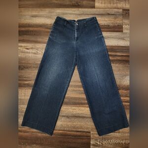 J. Peterman wide leg jeans, size 8